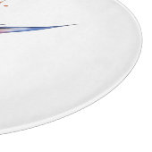 Bird of Paradise Watercolor, custom Schneidebrett (Ecke)