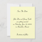 Bird of Paradise WEDDING SPEICHERN DAS DATUM Save The Date (Rückseite)