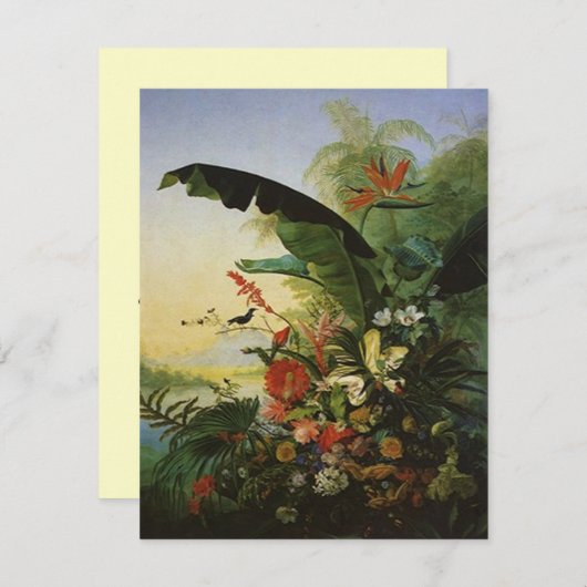 Bird of Paradise WEDDING SPEICHERN DAS DATUM Save The Date (Vorne/Hinten)