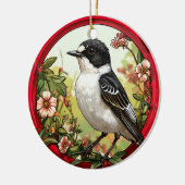Bird-of-Prey Keramik Ornament (Links)