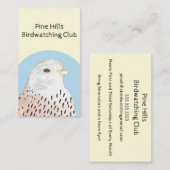Bird of Prey Kestrel Vogelbeobachtung Vogelbeobach Visitenkarte (Vorne/Hinten)