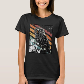 Bird of Prey Raptor essen schlafende Jagd Wiederho T-Shirt