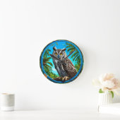 Bird-of-Prey Runde Wanduhr (Zuhause)
