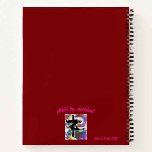 Bird of Pride 2025 Spiral Notebook Notizblock (Rückseite)