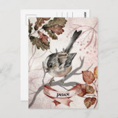 Bird on Branch Oracle Peace Card Postkarte (Vorne/Hinten)