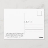 Bird on Branch Oracle Peace Card Postkarte (Rückseite)