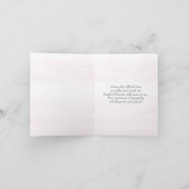 Bird on Hydrangea Beileid Vielen Dank Dankeskarte (Innenseite)