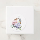 Bird on Hydrangea Branch and Peony Wedding Geschenkanhänger (Beispiel)