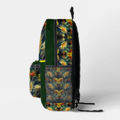 Bird on Yellow Daisis Fantasy Art Personalisiert Bedruckter Rucksack (Rechts)