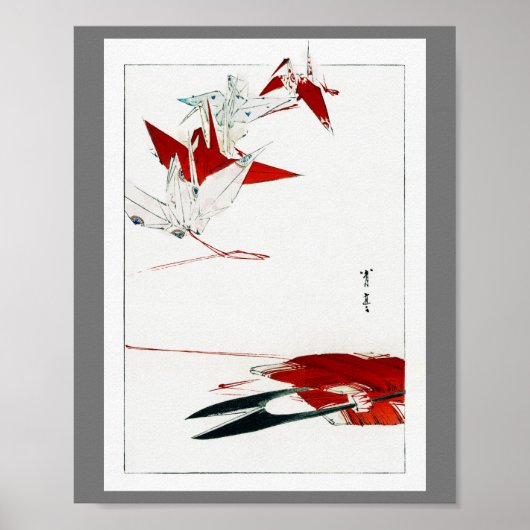 Bird Origami, Watanabe Seitei Poster (Vorne)