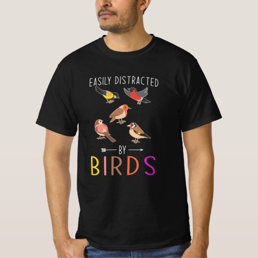 Bird Ornithologin Gift T-Shirt (Vorderseite)
