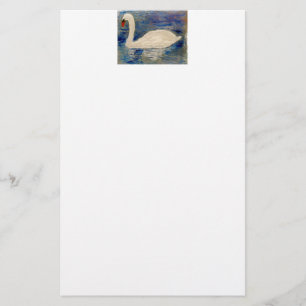 Bird Painting Swan Briefpapier