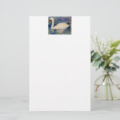 Bird Painting Swan Briefpapier (Stehend Vorderseite)