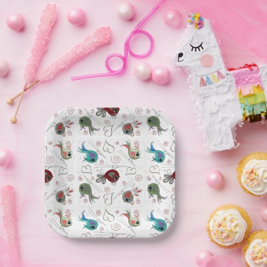 Bird-Party-Plate getweetet Pappteller (Party)