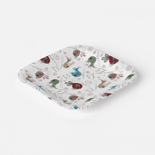 Bird-Party-Plate getweetet Pappteller (Gewinkelt)