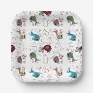 Bird-Party-Plate getweetet Pappteller