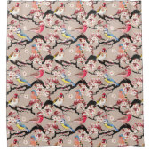Bird Pattern Duschvorhang (Vorderseite)
