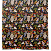 Bird Pattern Duschvorhang (Vorderseite)