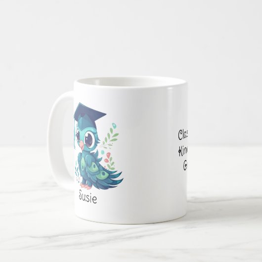 Bird Personalisiert Kindergarten Kaffeetasse (Vorderseite Links)