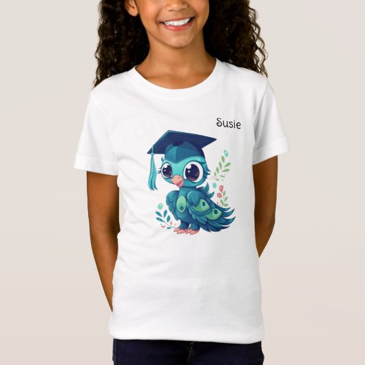 Bird Personalisiert Kindergarten T-Shirt (Vorderseite)