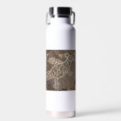 Bird Petroglyph Wasserflasche Trinkflasche (Vorne)