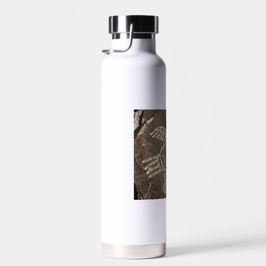 Bird Petroglyph Wasserflasche Trinkflasche (Rechts)