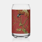 Bird & Pflanze Janpanese Ornamentik Dosenglas (Rückseite)