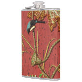 Bird & Pflanze Janpanese Ornamentik Flachmann (Links)