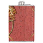 Bird & Pflanze Janpanese Ornamentik Flachmann (Rückseite)