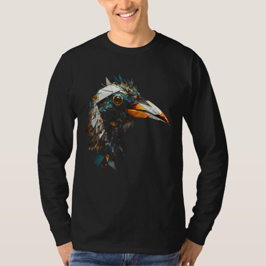 Bird Polygon Artwork  Zoo Animal Penguin T-Shirt (Vorderseite)