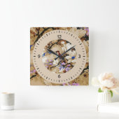 Bird Quadratische Wanduhr (Zuhause)