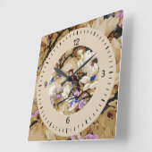 Bird Quadratische Wanduhr (Winkel)