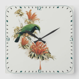 Bird Quadratische Wanduhr