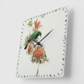 Bird Quadratische Wanduhr (Winkel)
