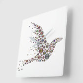 Bird Quadratische Wanduhr (Winkel)
