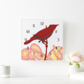 Bird Quadratische Wanduhr (Zuhause)