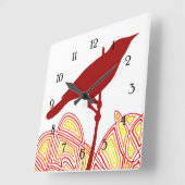 Bird Quadratische Wanduhr (Winkel)