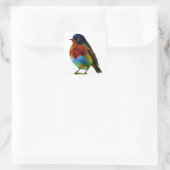 Bird Quadratischer Aufkleber (Tasche)