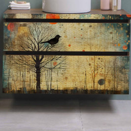 Bird Quilt Abstrakt Decoupage Seidenpapier