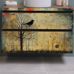 Bird Quilt Abstrakt Decoupage Seidenpapier