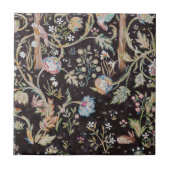 Bird & Rabbit im Blumengarten, William Morris Fliese (Vorderseite)