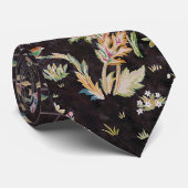 Bird & Rabbit im Blumengarten, William Morris Krawatte (Gerollt)