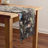 Bird & Rabbit im Blumengarten, William Morris Kurzer Tischläufer (Beispiel)