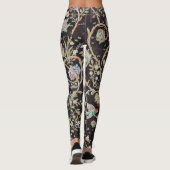 Bird & Rabbit im Blumengarten, William Morris Leggings (Rückseite)