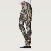 Bird & Rabbit im Blumengarten, William Morris Leggings (Links)