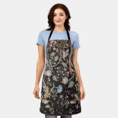 Bird & Rabbit im Blumengarten, William Morris Schürze (Getragen)