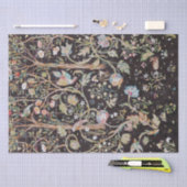 Bird & Rabbit im Blumengarten, William Morris Seidenpapier (Handwerk)