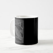 Bird Raven Crow F Caw F Slogan Graphic Kaffeetasse (Vorderseite Links)