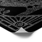 Bird Raven Crow F Caw F Slogan Graphic  Poster (Ecke)