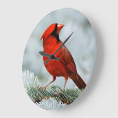 Bird red_iphone große wanduhr (Winkel)